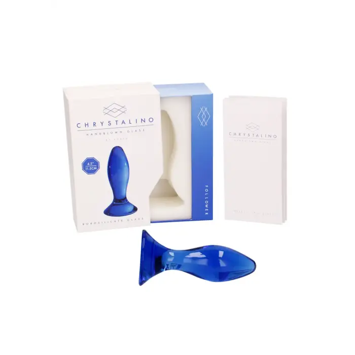 Follower - stikla anālais spraudnis – Blue Foto 7