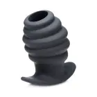 Hive Ribbed Hollow Silicone Anal Plug – L — Photo 4