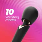 CRUSHIOUS HOLLY Uzlādējams wand masāžas vibrators – 30 cm – melns — Foto 6