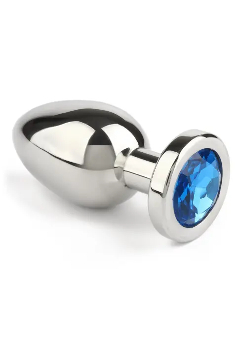 Jeweled Butt Plug – S – Blue