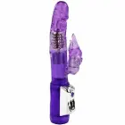 BAILE Super Sex dubultas darbības rotējošs truša vibrators – 23 cm (9″) – rozā — Foto 1