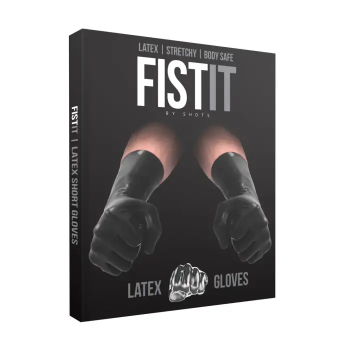 Fist It Latex Gloves – Black – One Size