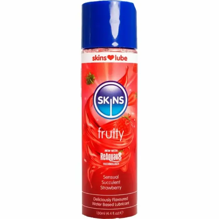 Skins Fruity lubrikants uz ūdens bāzes – zemeņu – 130 ml