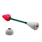 BAILE stimulējošais mīlestības bultas vibrators – lokāms – 18 cm (7″) – sarkans Foto 3