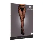 Колготки с узором в виде сердец – One Size – чёрные — Фото 1
