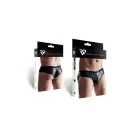 Vīriešu brazīliešu biksītes Wet Look – melnas – S Foto 3