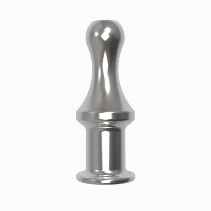 Diogol Jaz Open aliumininis analinis kištukas – 12 cm – sidabras