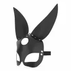 Bedroom Fantasies Bold Bunny маска – чёрная регулируемая маска из искусственной кожи — Фото 4