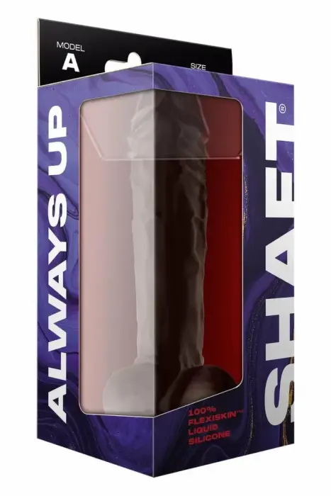 SHAFT Model A 10.5" Šķidrā Silikona Intīmā Ierīce Mahagonija Krāsa