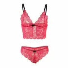Subblime 953898 комплект сорочки и трусиков из шелка и кружева – красный – S/M — Фото 7