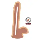 Divslāņu reālistisks dildo ar piesūcekni – 15 cm (6″) – Miesas krāsa — Foto 3