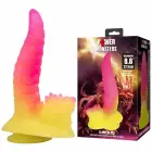 POWER MONSTERS Ripplied Monster Silicone Fantasy Model 22.5cm Pink-Yellow — Foto 8