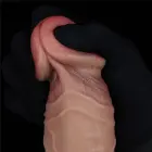 LoveToy Dual Layered Silicone Cock – realistlik kahekihiline silikoondildo – 22,9 cm — Foto 7