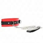 KINK Adjustable Vegan Leather Collar & Leash Set – Red 54x4.5cm — Photo 3