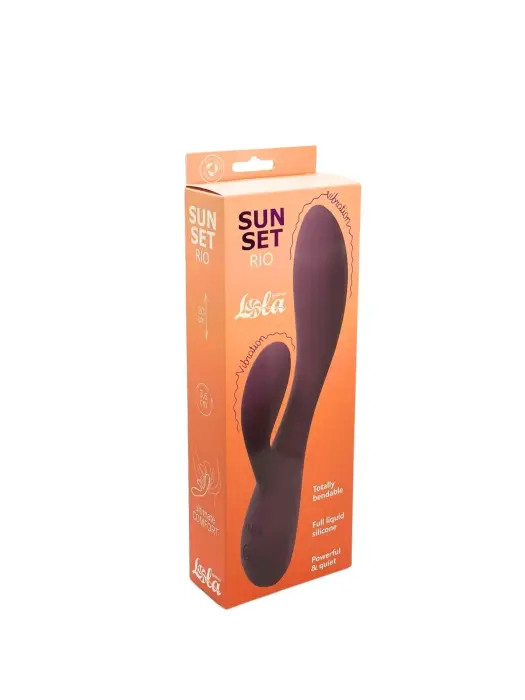 Перезаряжаемый Rio Sunset вибратор – 20 cm (7.9″) – оранжевый