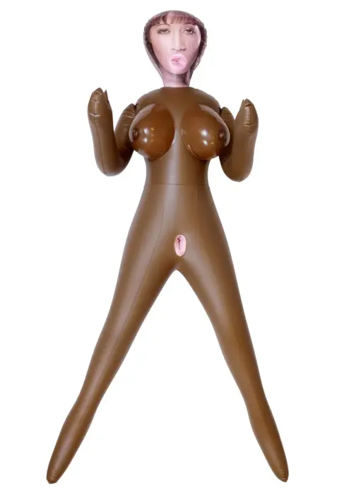 Sandra – inflatable love doll – standing pose, 3 love holes