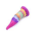 Kiotos Monstar Beast tumsā spīdošs dildo – 20.5 cm (8″) – Daudzkrāsains — Foto 9
