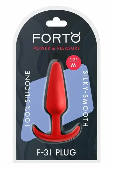 FORTO F-31 anālais spraudnis – M – Sarkans