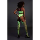 Kaheosaline komplekt topiga ja sukkadega – roheline – XS/XL Photo