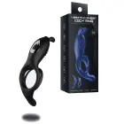 Rabbit Vibration Cock Ring with Remote – Black — Photo 2