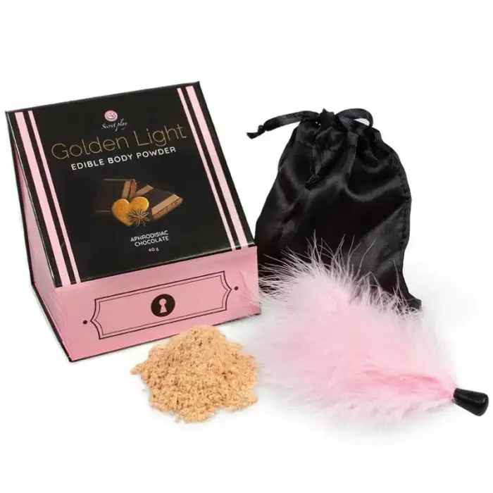 Secret Play Golden Light Edible Body Powder Kit Chocolate-Cinnamon 40g