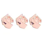 Элегантный двойной кролик-вибратор – 15.2 cm (6″) – розовый — Фото 8