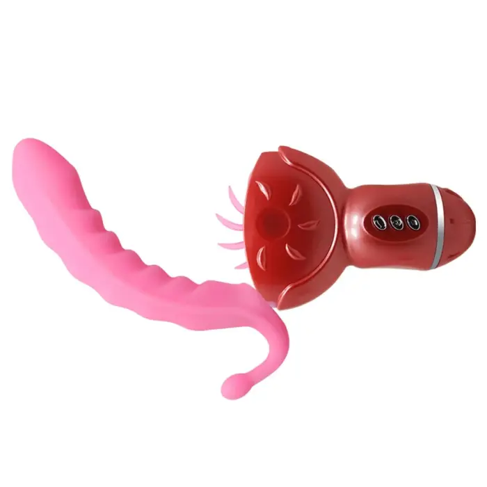 BAILE Rolling Fun II elastīgs vibrators – 18 cm (7″) – rozā Foto 2