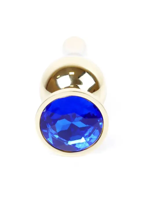 Plug-Jewellery Gold anālais spraudnis – 9.5 cm (3.7″) – Zils
