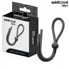 Addicted Toys Silicone Adjustable Ring – Single Loop – 19.5 cm – Black — Photo 1