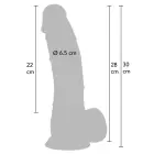 INFERNO realistlik dildo – 28 cm (11″) – nahavärv — Foto 2