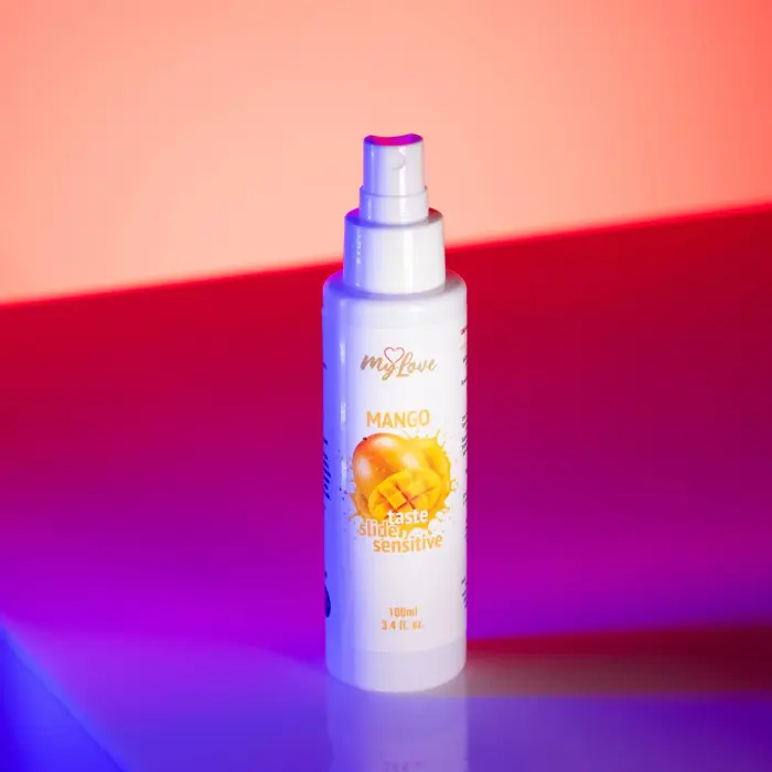 MyLove Taste Slide Sensitive Mango lubrikants ar garšu – 100 ml Foto 3