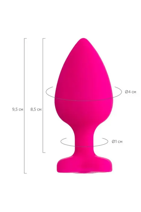 Deimantinės širdies analinis kištukas – S – Raudonas Photo