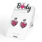 LoveToy Body – серьги сердце с леопардовым принтом — Фото 11