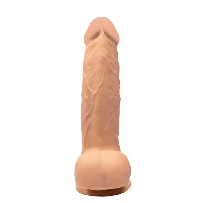 Rotējošs vibrējošs dildo – 22 cm (8.7″) – Melns Foto 3