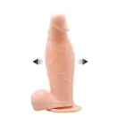 BAILE - Piepūšams dildo – 19 cm (7.5″) – Miesas krāsa Foto 2