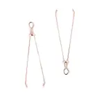 Rožu zelta krāsas krūšu galu skavas Foto 1