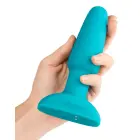 b-Vibe Rimming 2 analinis vibratorius su besisukančiais perlais – 15 cm (5.9″) – Mėlynas — Nuotrauka 6