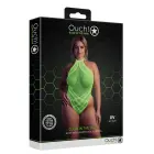 Neon Green Halter Neck Bodysuit – Plus Size — Photo 1