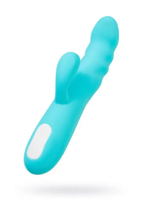 JOS MERRY-SWI Вращающийся кролик-вибратор с клиторальным стимулятором – 21 cm (8.1″) – синий