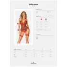 Jollymore Рождественский комплект с корсетом, стрингами и подвязками – красный – XS/S — Фото 7