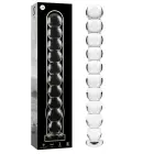 Ibiza Nebula Series Model 22 klaasist dildo – 21.5 cm (8.5″) – läbipaistev — Foto 1