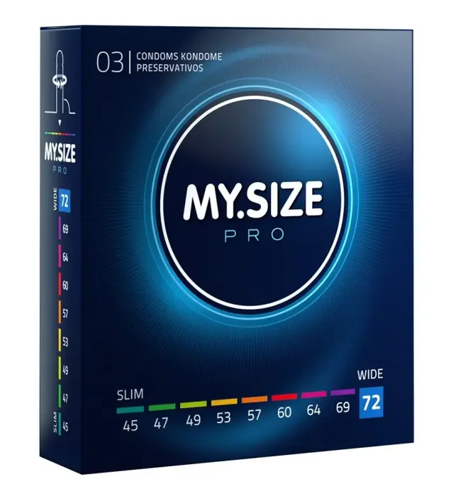 MY.SIZE PRO 72mm eriti õhukesed kondoomid – 3 tk