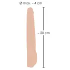 Реалистичный вибратор с функцией толчков – 27.5 cm (11″) – телесный — Фото 8