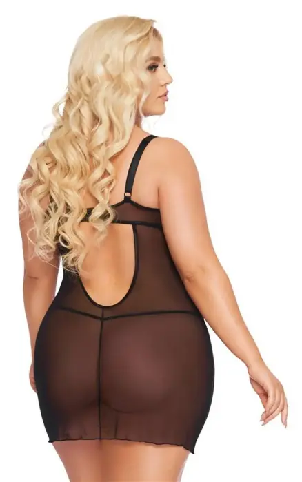 Aldona chemise naktskrekls – Black – 3 XL