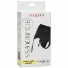 CalExotics Boundless бондажная упряжь-стринги с поясом для чулок S/M – чёрная — Фото 4