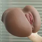 LoveToy Streetgirl's #3 Black – реалистичный мастурбатор, влагалище и анус, TPE — Фото 6