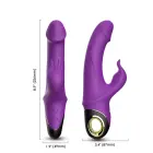 Meteor triušio vibratorius – 22.7 cm (8.9″) – violetinis — Nuotrauka 4