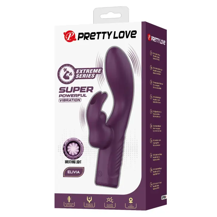 Pretty Love Elivia – вибратор-кролик для точки G с подсветкой
