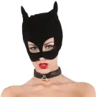 Must nubuk-nahkse välimusega kassimask — Foto 3