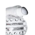 Lingam Shakti, vibrējošs masturbators, TPE, caurspīdīgs, 9 cm Foto 7